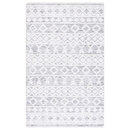 Safavieh 9 x 12 ft. Augustine 700 Power Loomed Rectangle Area Rug Ivory & Grey AGT758F-9